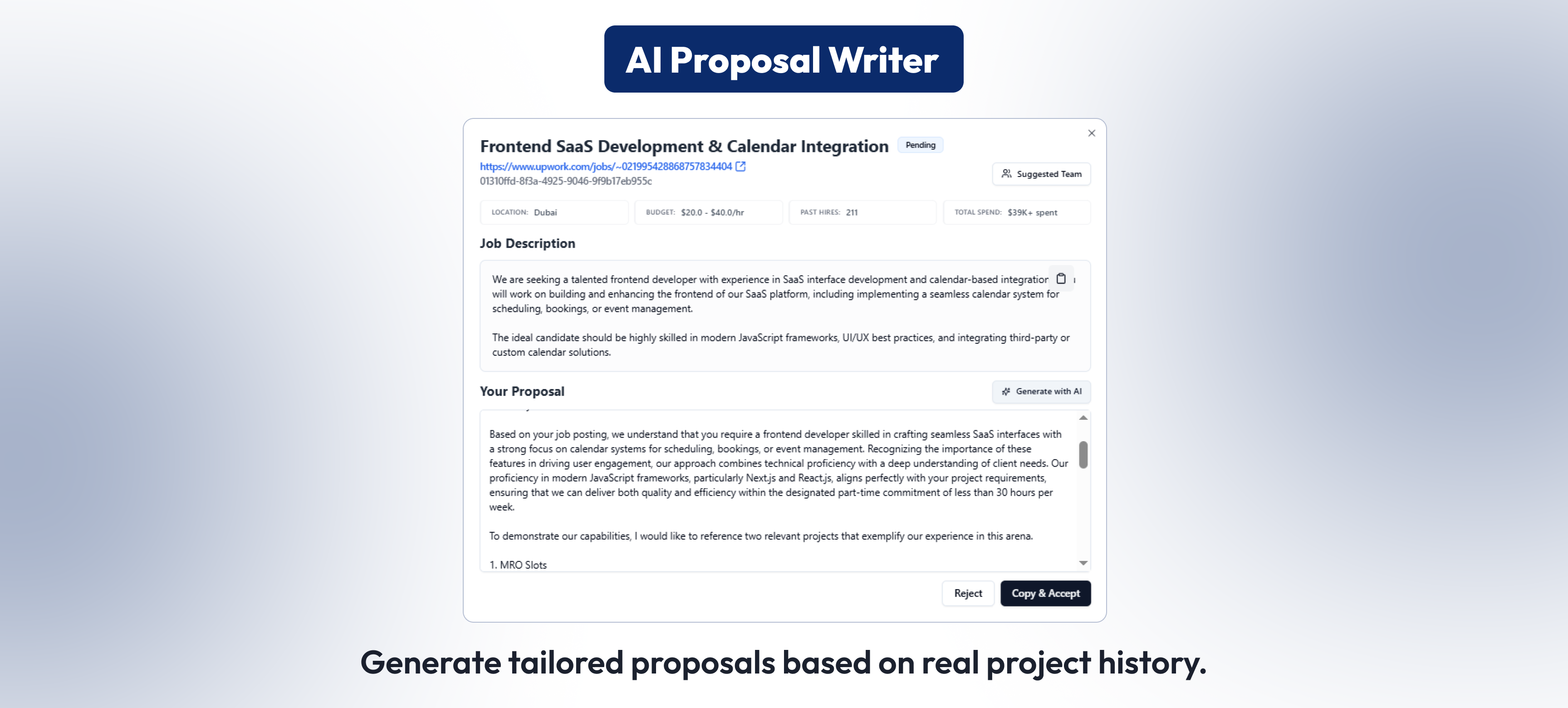 Upwork Agent slide 2